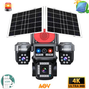 AVENİR AV-S445 4 Kameralı E SİM Güneş Enerjili Sim Kartlı 4G Kamera