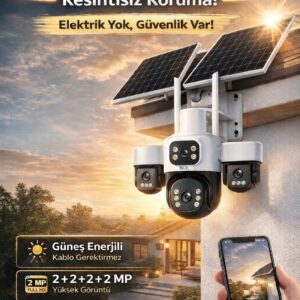 INOX-X14 4 LENS E-SİM SOLAR KAMERA (KOLİ 12 ADET)